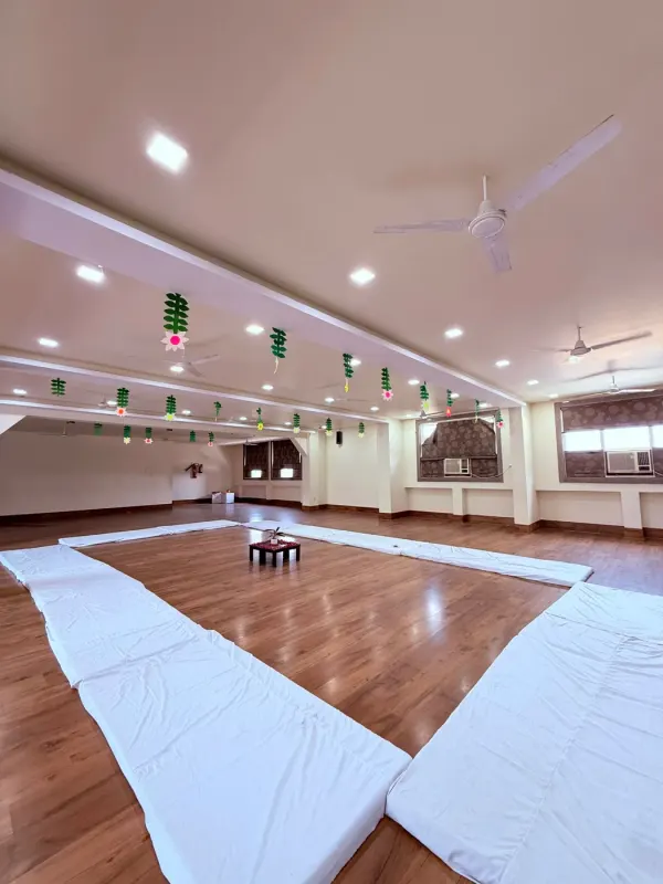 Spacious indoor auditorium and activity hall