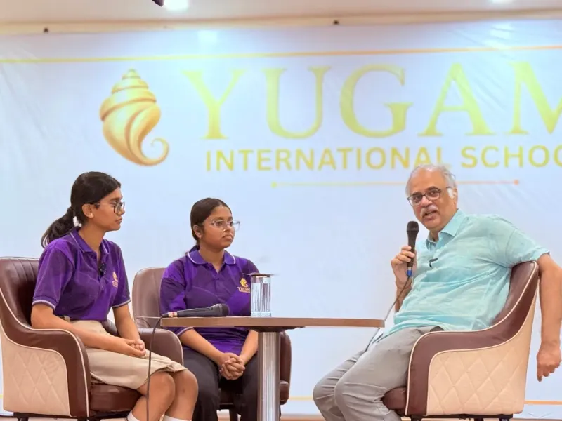 Panel discussion with a guest speaker and students