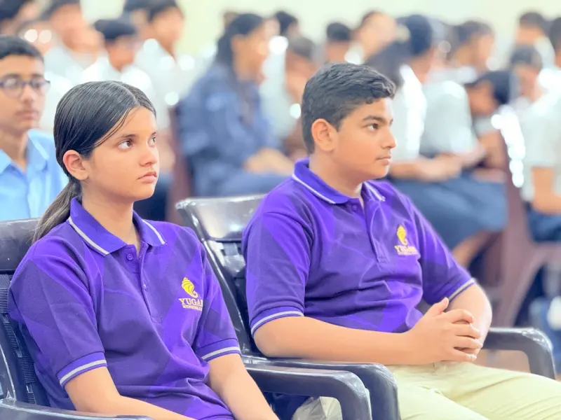 A confident student at a school event